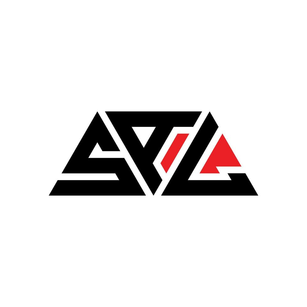 Sal-Dreieck-Buchstaben-Logo-Design mit Dreiecksform. Sal-Dreieck-Logo-Design-Monogramm. Sal-Dreieck-Vektor-Logo-Vorlage mit roter Farbe. sal dreieckiges logo einfaches, elegantes und luxuriöses logo. Sal vektor