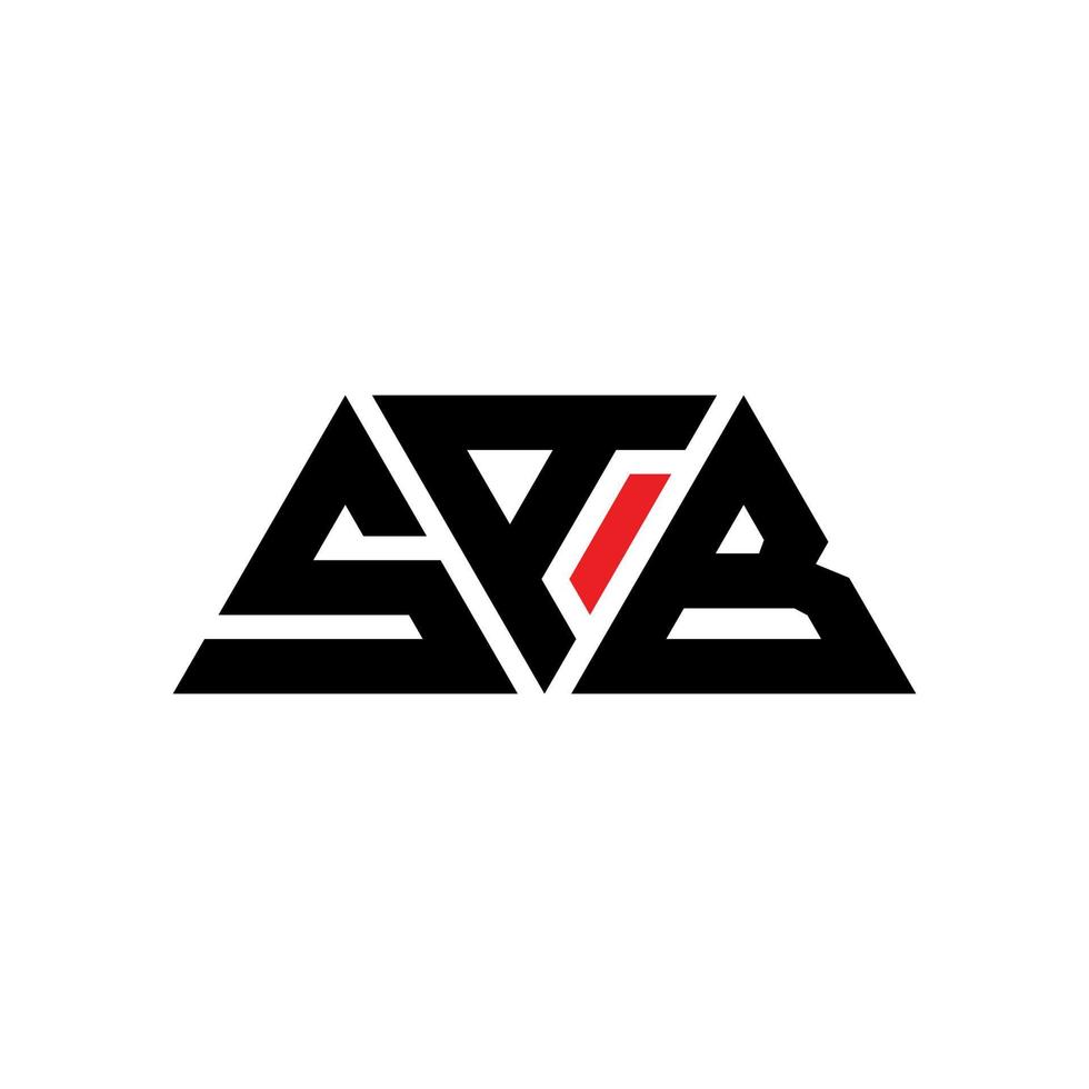 sab-Dreieck-Buchstaben-Logo-Design mit Dreiecksform. Sab-Dreieck-Logo-Design-Monogramm. Sab-Dreieck-Vektor-Logo-Vorlage mit roter Farbe. sab dreieckiges Logo einfaches, elegantes und luxuriöses Logo. sab vektor