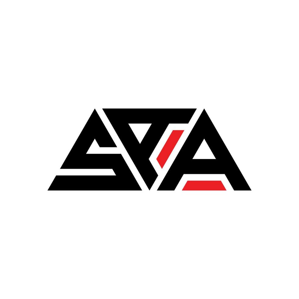 saa-Dreieck-Buchstaben-Logo-Design mit Dreiecksform. Saa-Dreieck-Logo-Design-Monogramm. Saa-Dreieck-Vektor-Logo-Vorlage mit roter Farbe. saa dreieckiges logo einfaches, elegantes und luxuriöses logo. saa vektor