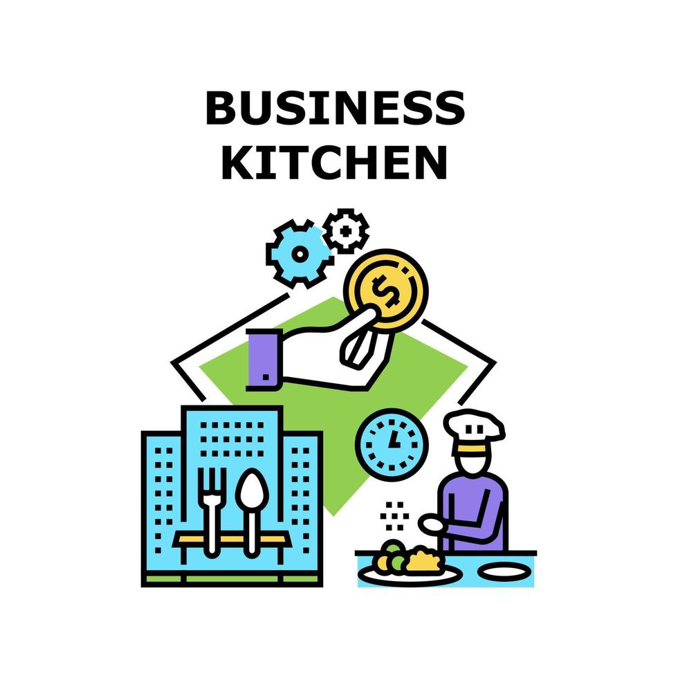 Business-Küche-Symbol-Vektor-Illustration vektor