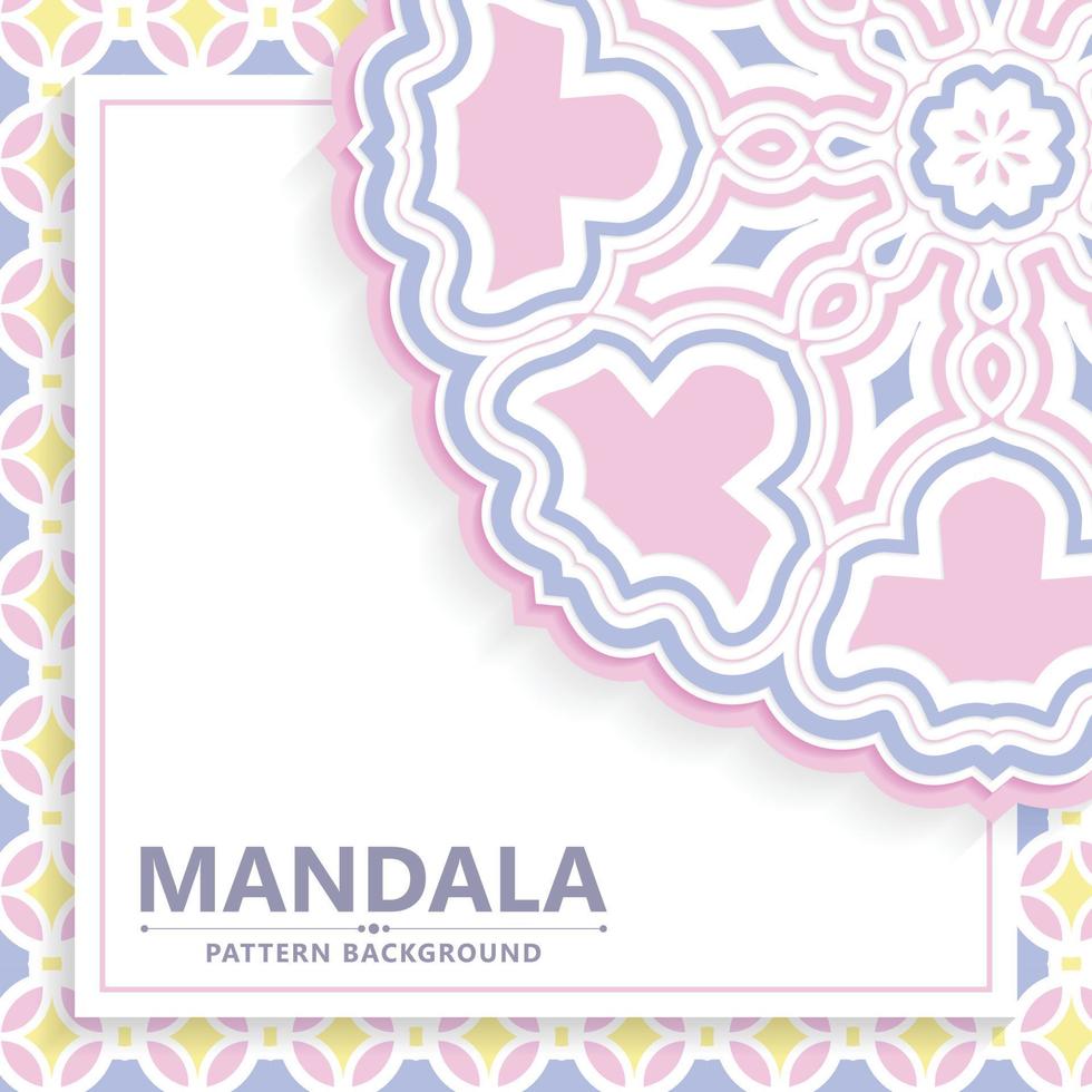 weicher Hintergrund im Mandala-Stil vektor