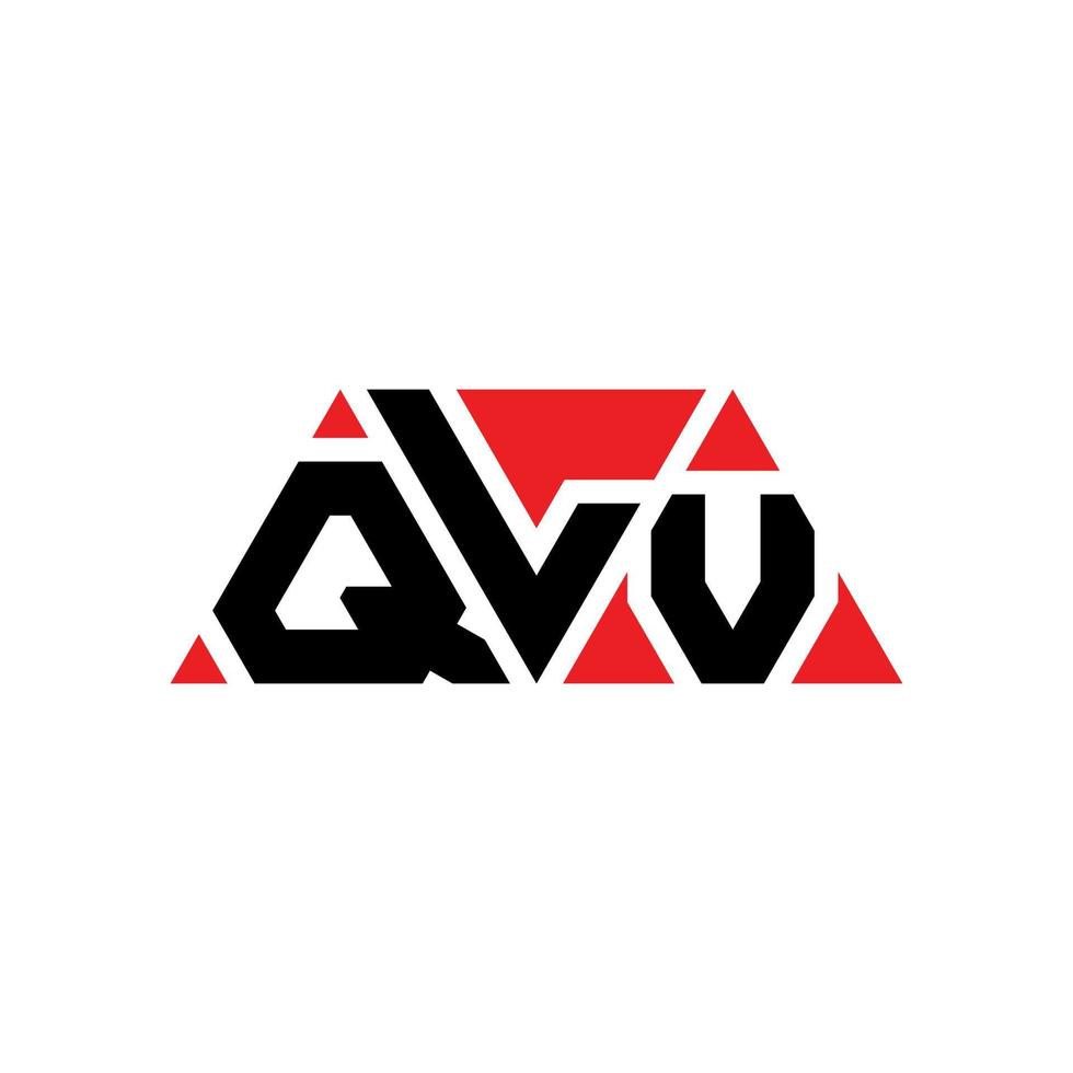 qlv Dreiecksbuchstaben-Logo-Design mit Dreiecksform. qlv Dreieck-Logo-Design-Monogramm. qlv-Dreieck-Vektor-Logo-Vorlage mit roter Farbe. qlv dreieckiges Logo einfaches, elegantes und luxuriöses Logo. qlv vektor