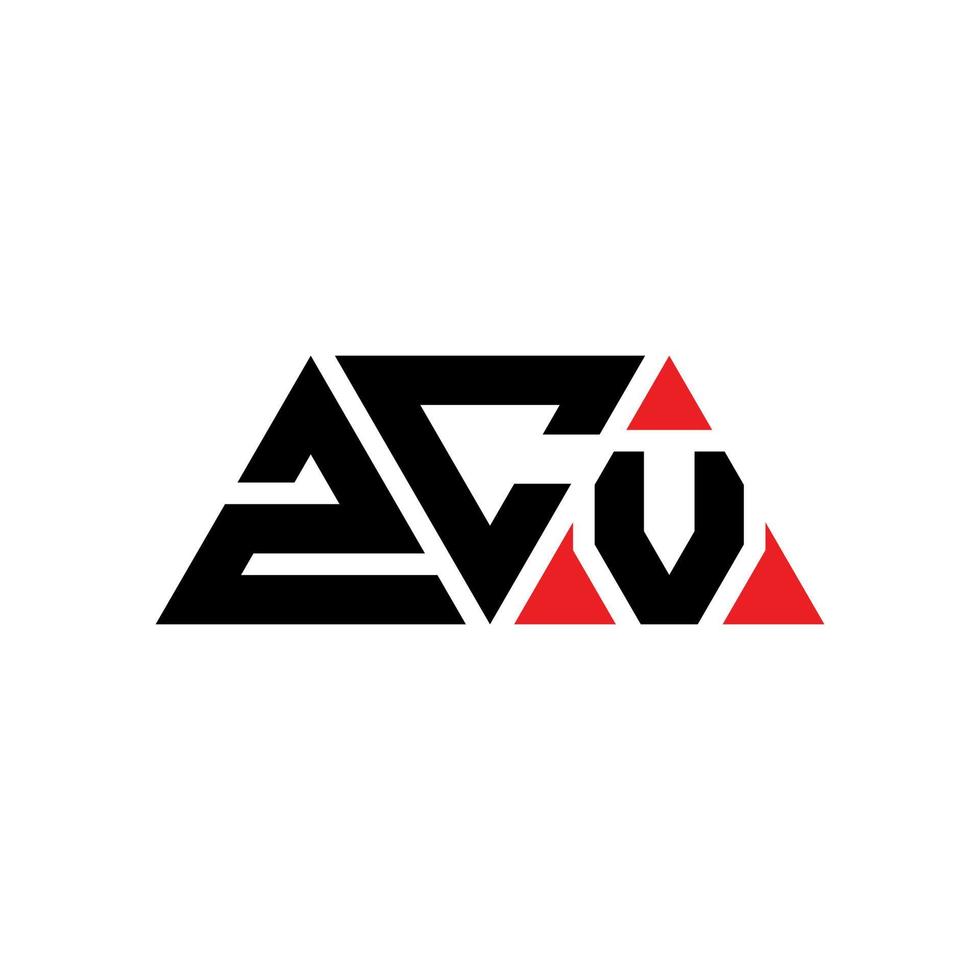 zcy Dreiecksbuchstabe-Logo-Design mit Dreiecksform. zcy dreieck logo design monogramm. zcy-Dreieck-Vektor-Logo-Vorlage mit roter Farbe. zcy dreieckiges Logo einfaches, elegantes und luxuriöses Logo. zcy vektor