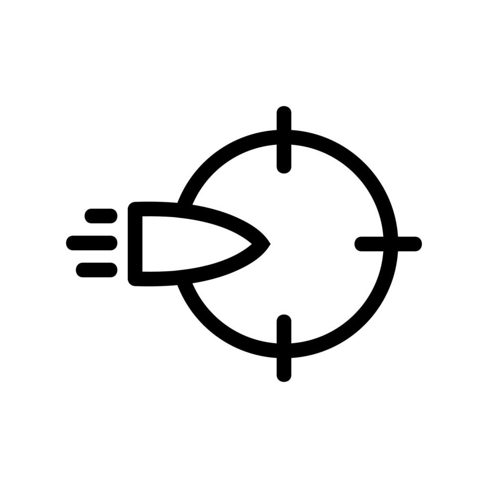 Aufzählungszeichen-Symbolvektor. isolierte kontursymbolillustration vektor