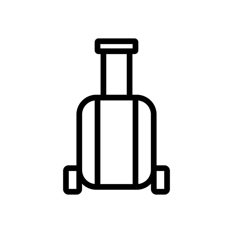 Gepäcktasche Symbol Vektor Umriss Illustration