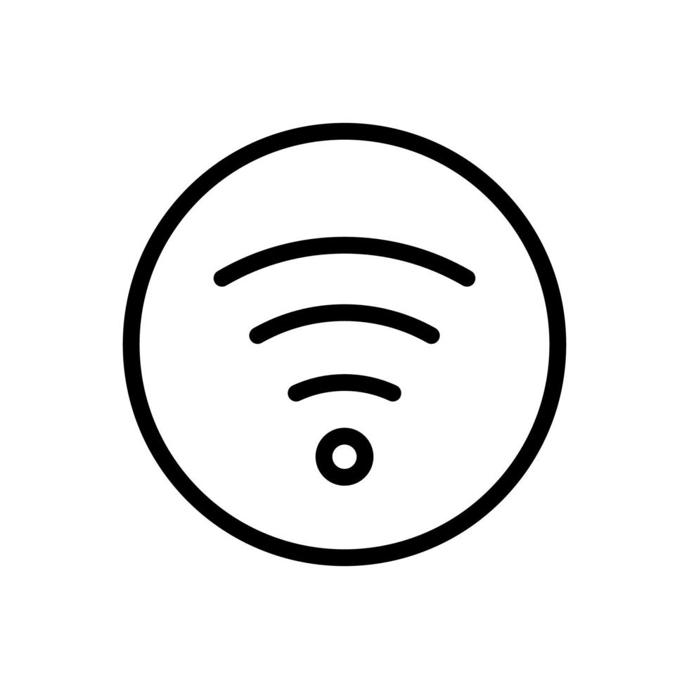 Symbol für drahtloses Internet, Vektorgrafik vektor