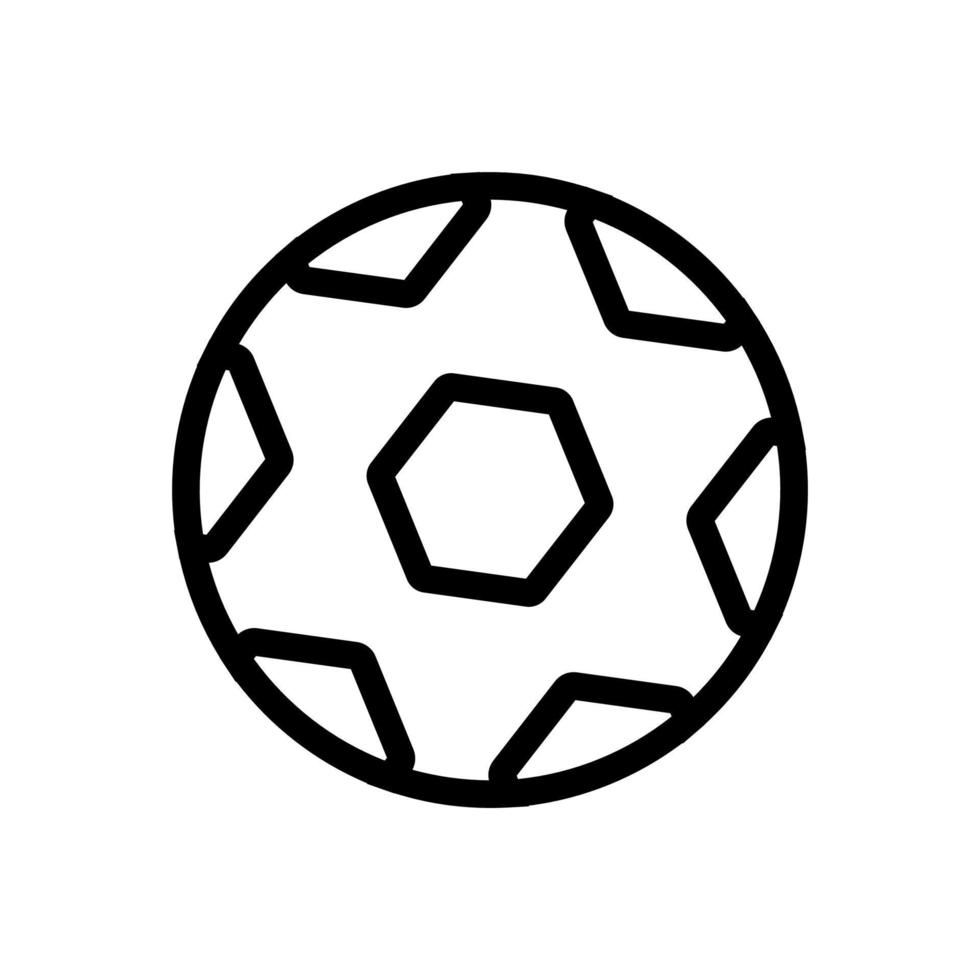 fotboll ikon vektor. isolerade kontur symbol illustration vektor