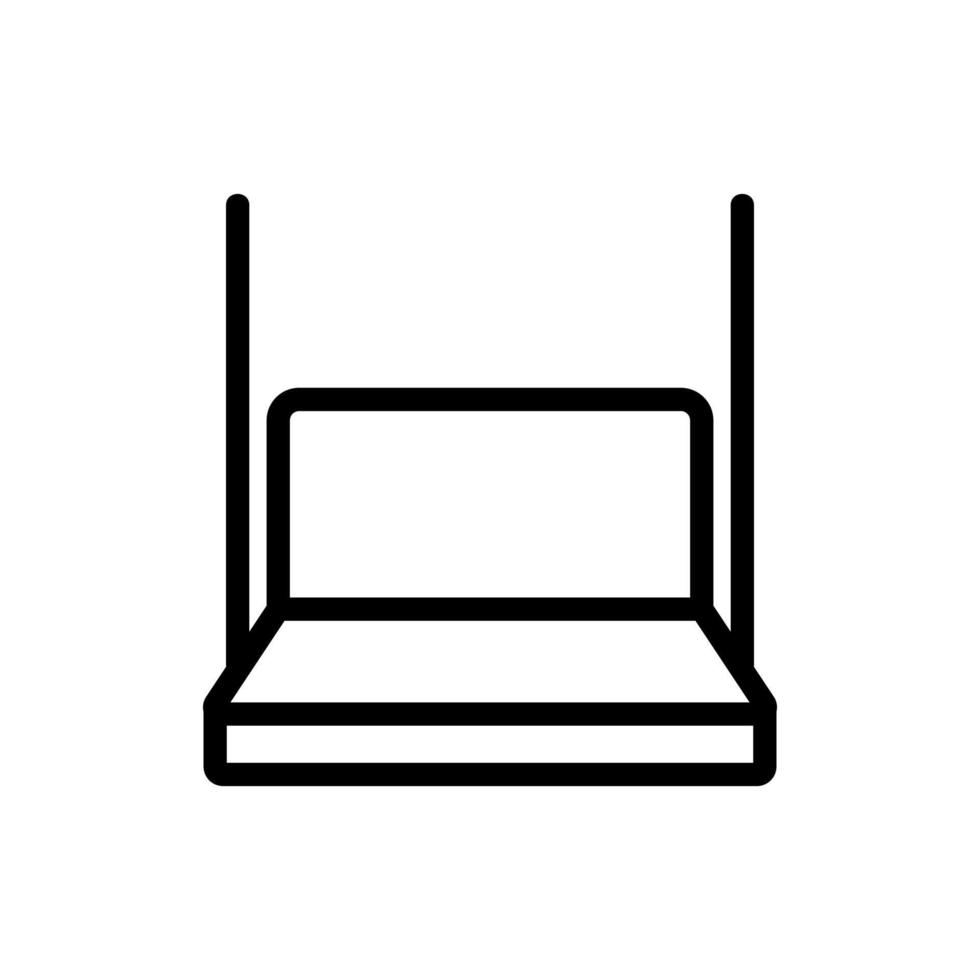 Sofa hängende Schaukel Symbol Vektor Umriss Illustration