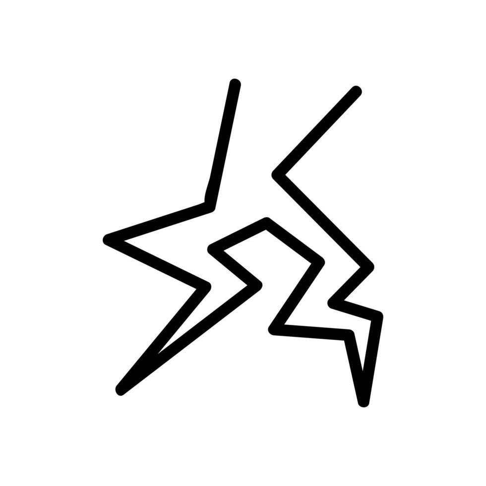 Blitz-Icon-Vektor. isolierte kontursymbolillustration vektor