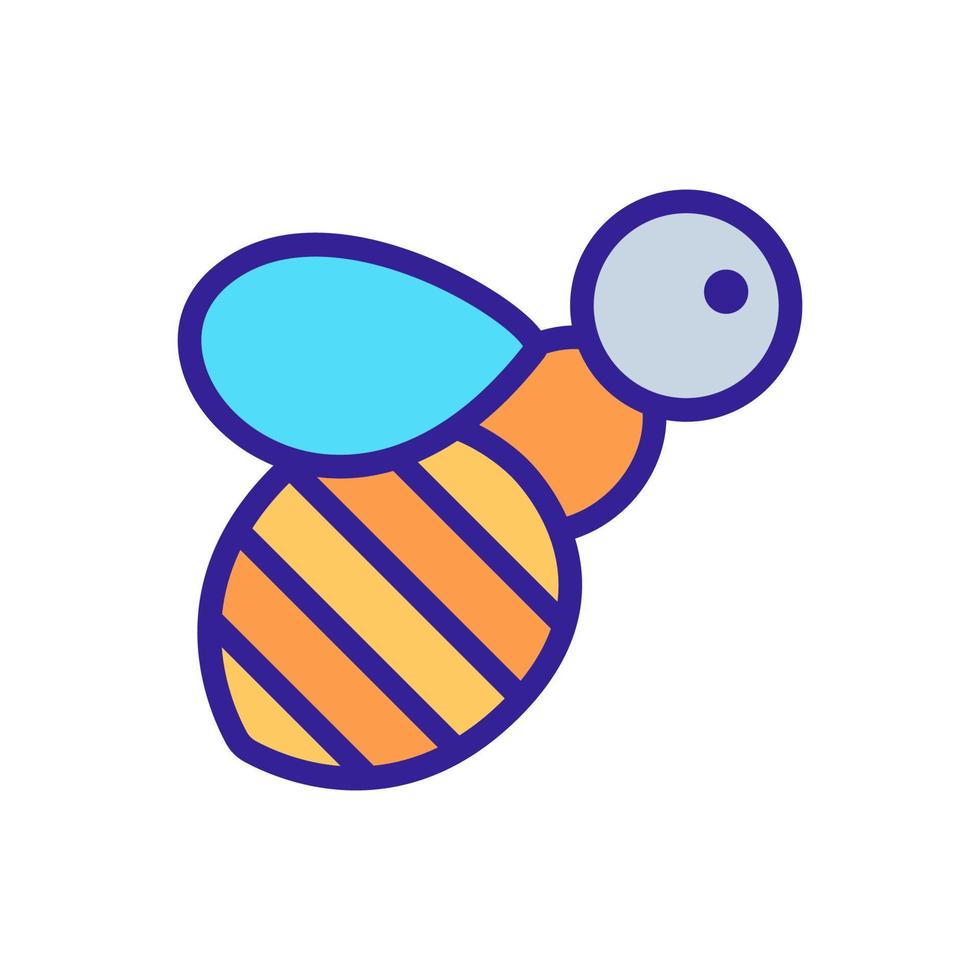 Bienen-Icon-Vektor. isolierte kontursymbolillustration vektor