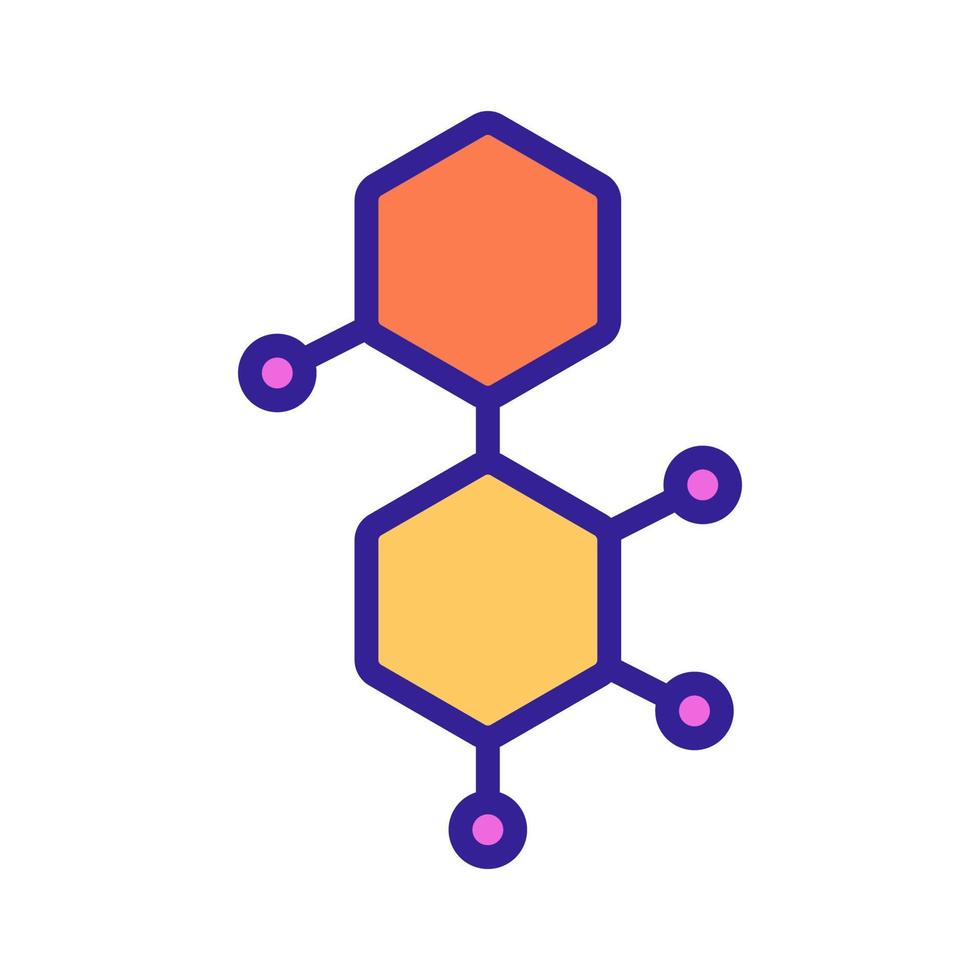 den kemiska sammansättningen av vektorikonen. isolerade kontur symbol illustration vektor