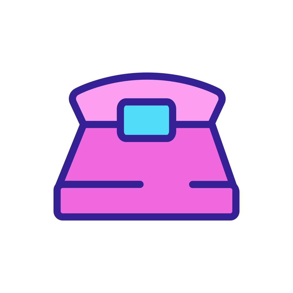 moderner Bett-Icon-Vektor. isolierte kontursymbolillustration vektor