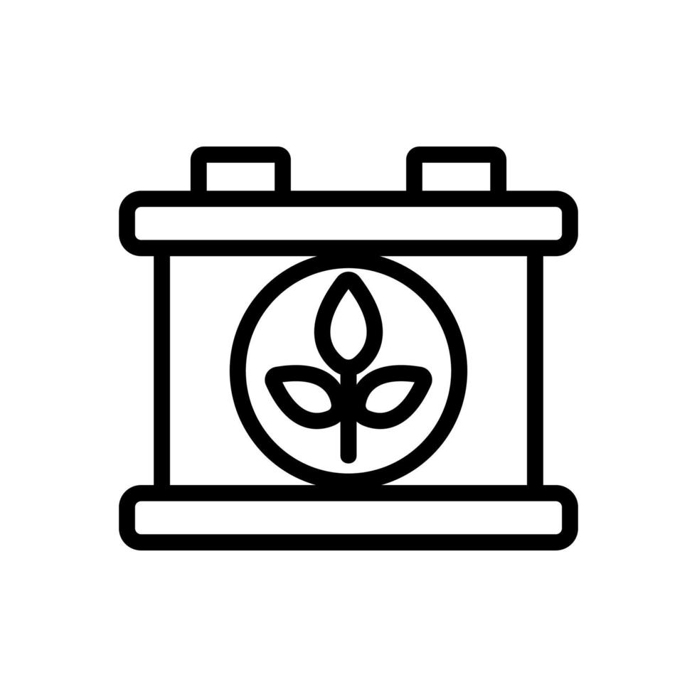 biobränsle ikon vektor. isolerade kontur symbol illustration vektor