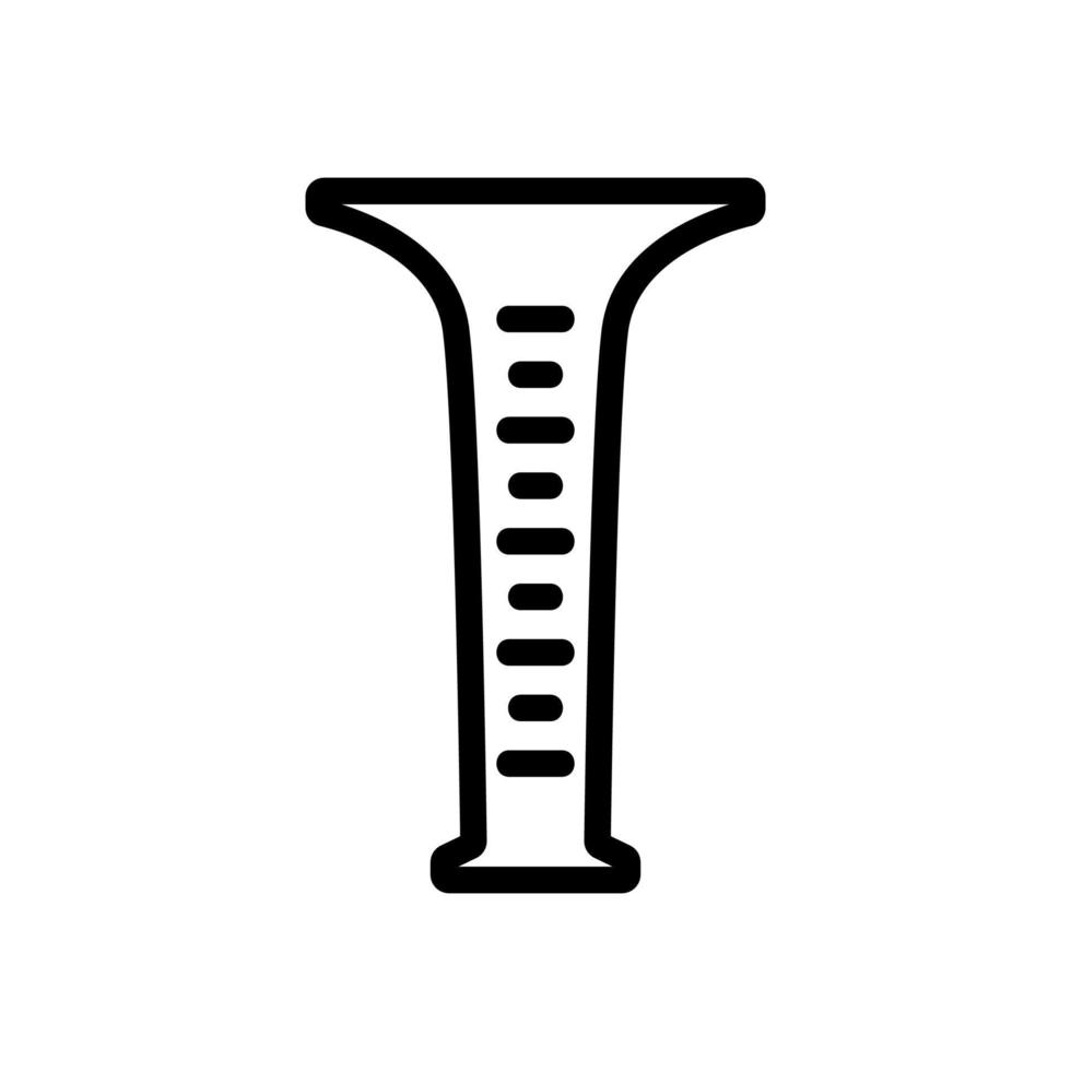 Barkeeper Messbecher Symbol Vektor Umriss Illustration