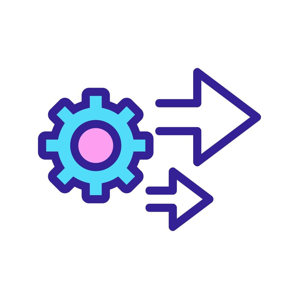 Symbolvektor für Automatisierung. isolierte kontursymbolillustration vektor