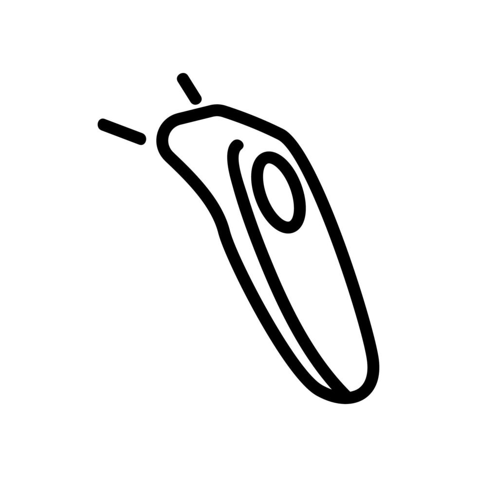 Laser-Wireless-Scanner-Symbol Vektor-Umriss-Illustration vektor