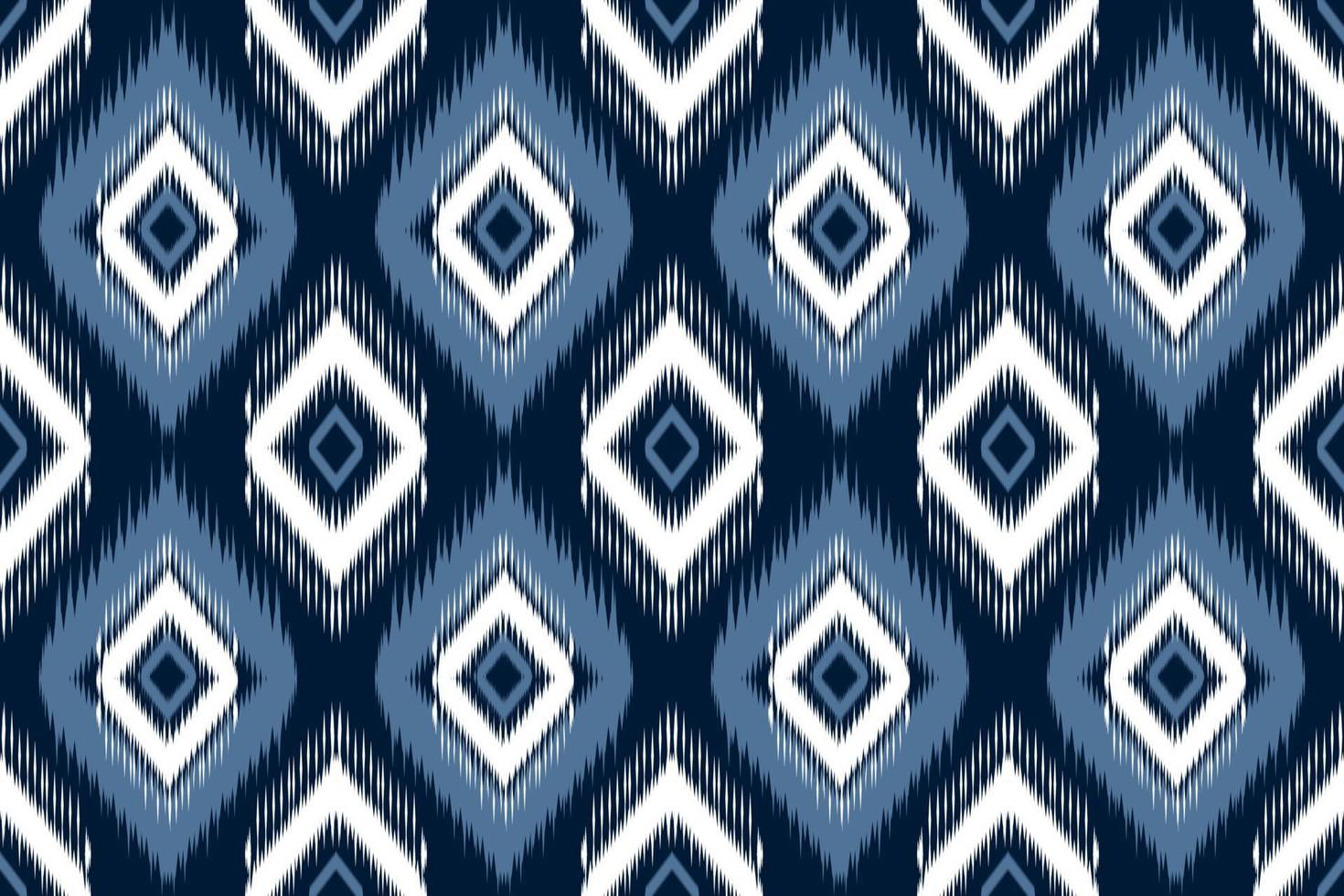 etniska ikat tribal sömlösa mönster. design för bakgrund, matta, tapeter, kläder, inslagning, batik, tyg, vektor illustration.broderi stil.