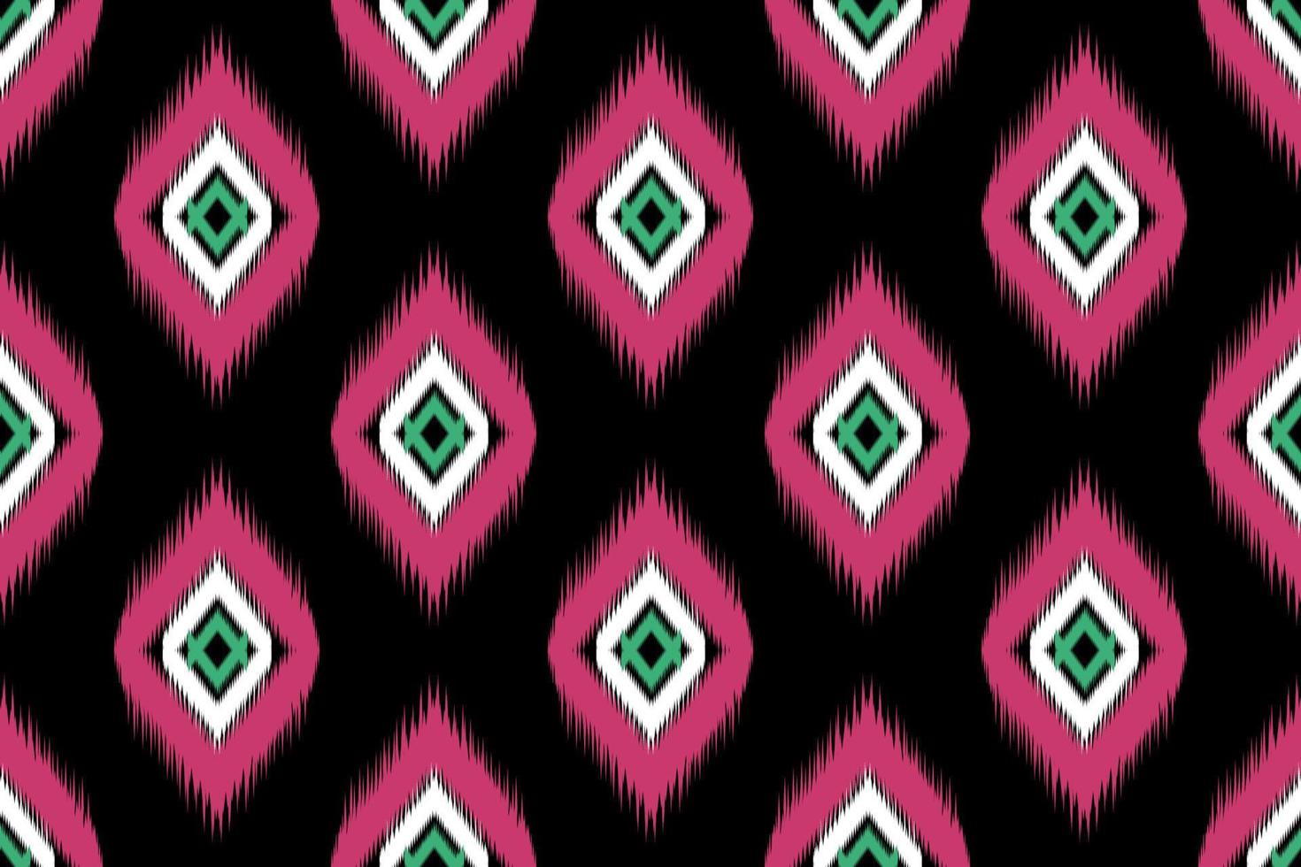 ikat infödd stil. färgglada geometriska etniska sömlösa mönster traditionella. design för bakgrund, illustration, textur, tyg, batik, kläder, inslagning, tapeter, matta, broderi vektor