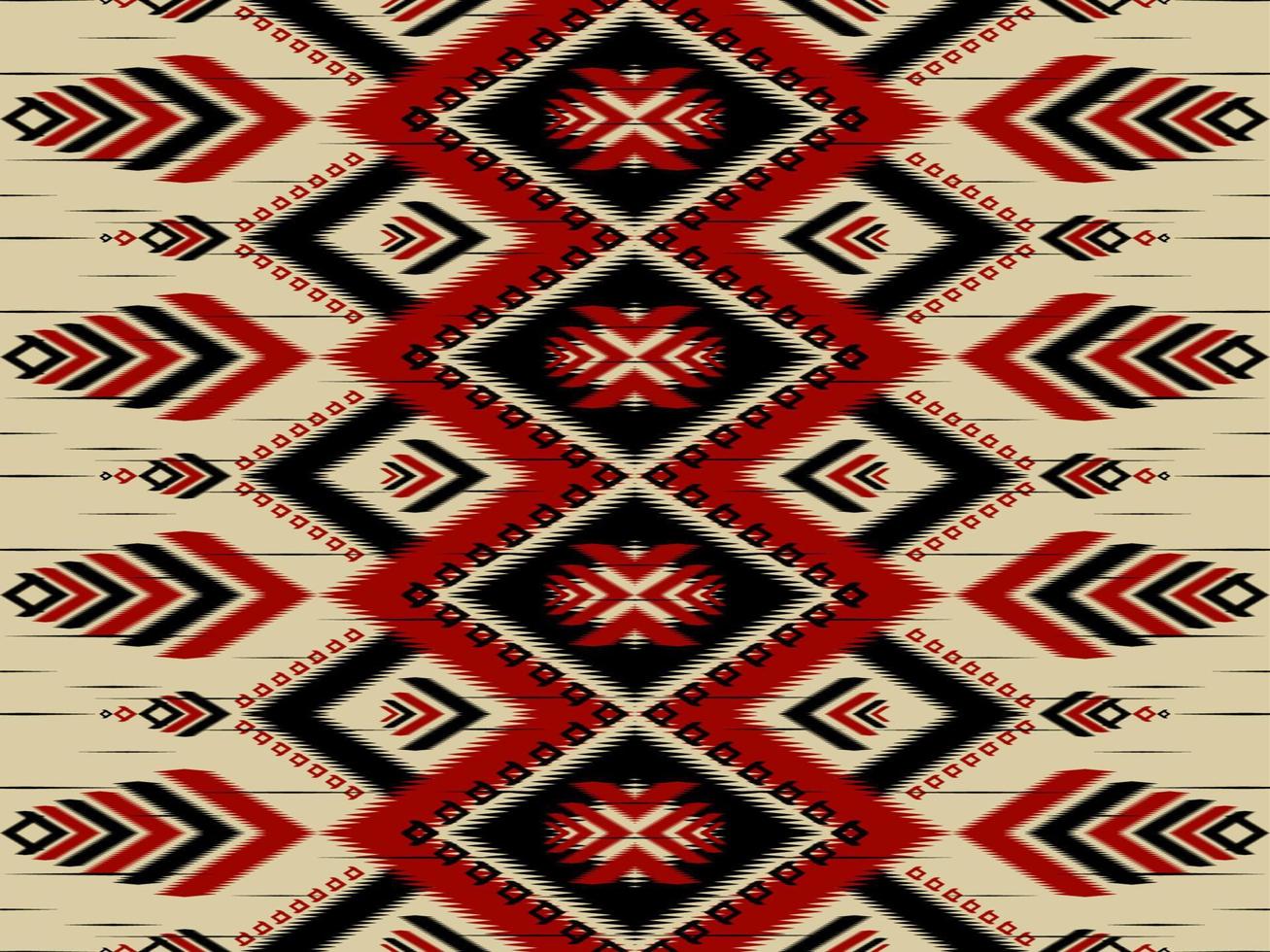 orientalisk ikat inhemsk stil. traditionella geometriska etniska mönster. design för bakgrund, illustration, textur, tyg, batik, kläder, inslagning, tapeter, matta, broderi vektor