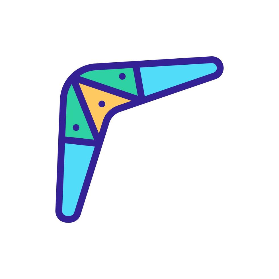 boomerang ikon vektor. isolerade kontur symbol illustration vektor
