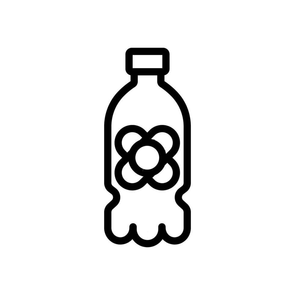 Rapsöl Plastikflasche Symbol Vektor Umriss Illustration