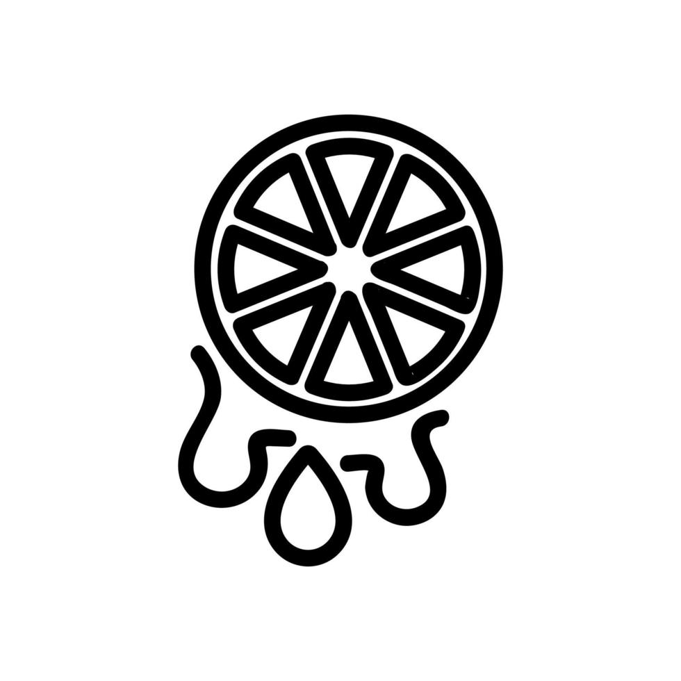 lime ikon vektor. isolerade kontur symbol illustration vektor