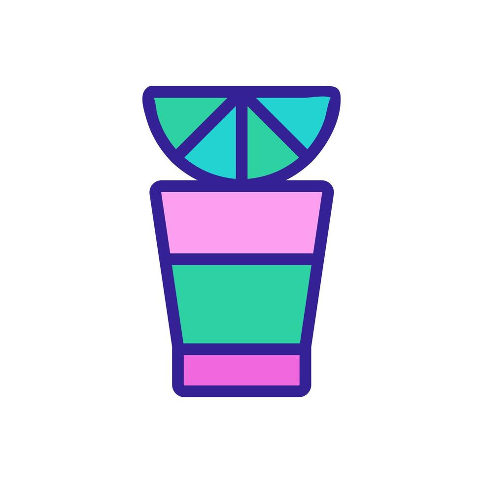 lime cocktail ikon vektor. isolerade kontur symbol illustration vektor