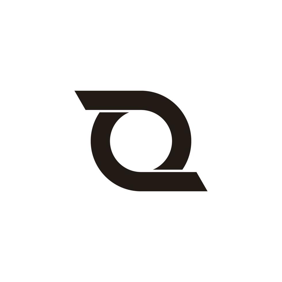 Kreis drehen Linie einfaches Design Symbol Logo Vektor