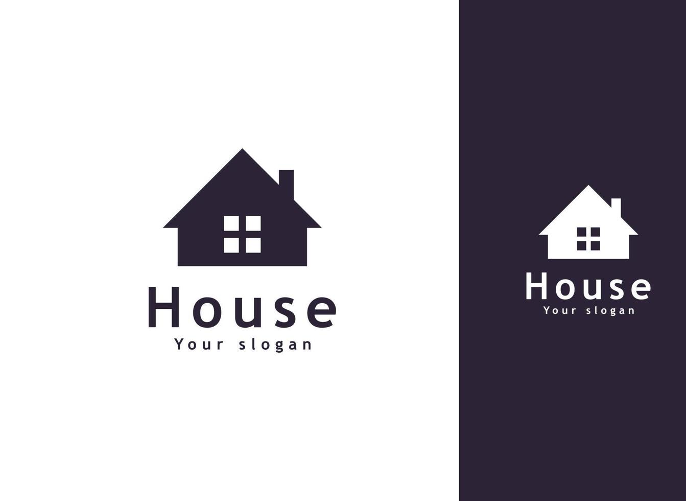 Immobilien-Vektor-Logo-Vorlage, modernes Haus und Eigentumslogo vektor