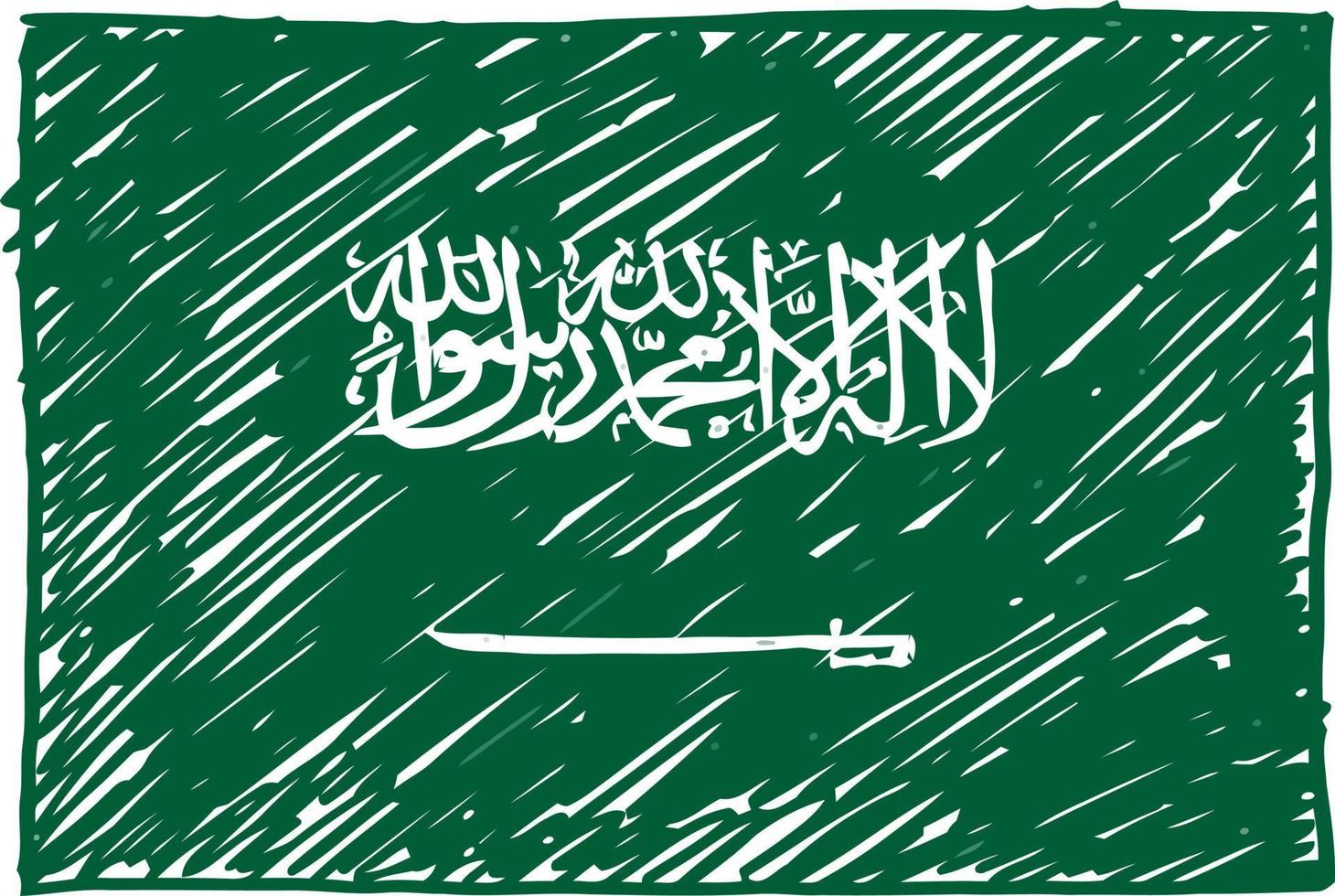 Landflagge Bleistift oder Markierungsskizzenvektor vektor