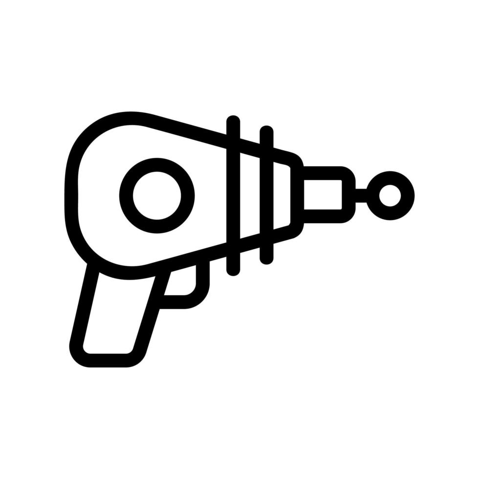 Symbolvektor für Wasserpistole. isolierte kontursymbolillustration vektor