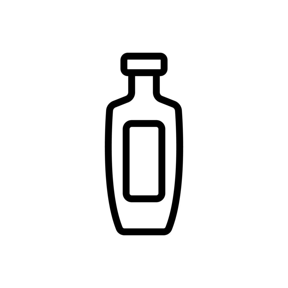 Flasche Sonnenblumenöl Symbol Vektor Umriss Illustration