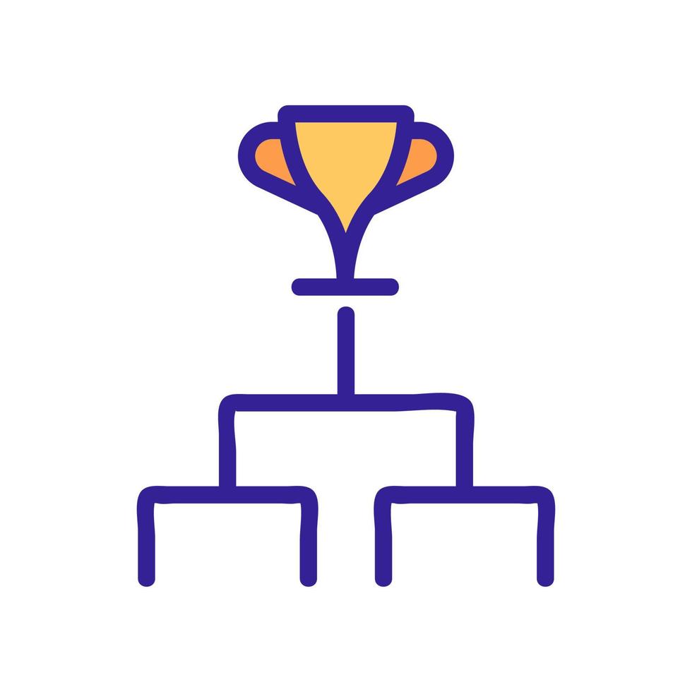Championship-Cup-Symbol Vektor-Gliederung-Illustration vektor