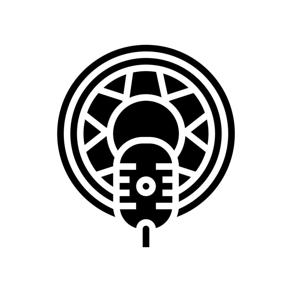auto radio glyf ikon vektor illustration