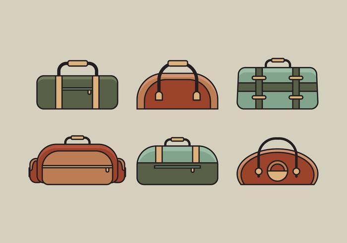 Vektor Tasche Illustration Set