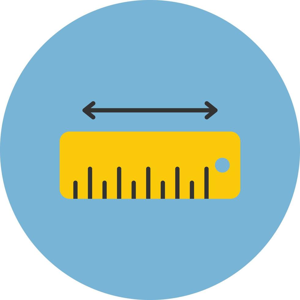 Messen Sie den flachen Kreis mehrfarbig vektor