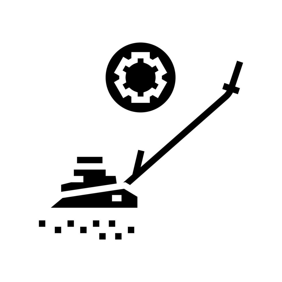 Glyph-Symbol-Vektor-Illustration für Reinigungsgeräte vektor