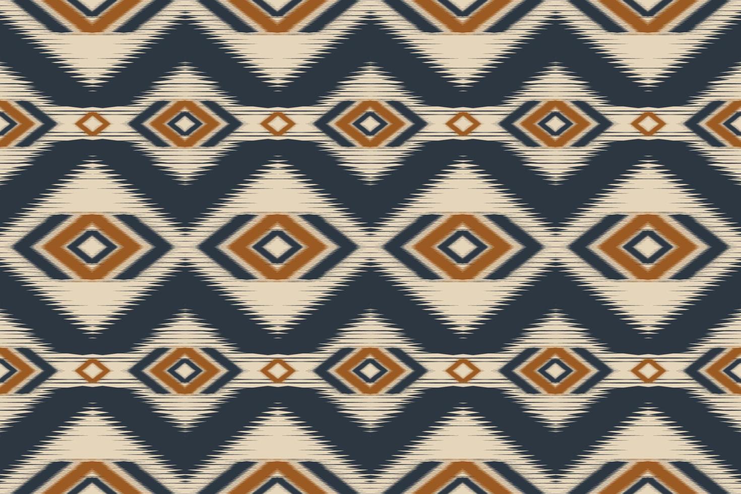 abstrakt ikat seamless mönster. geometrisk etnisk i tribal. design för bakgrund, illustration, inslagning, kläder, batik, tyg, broderi. vektor