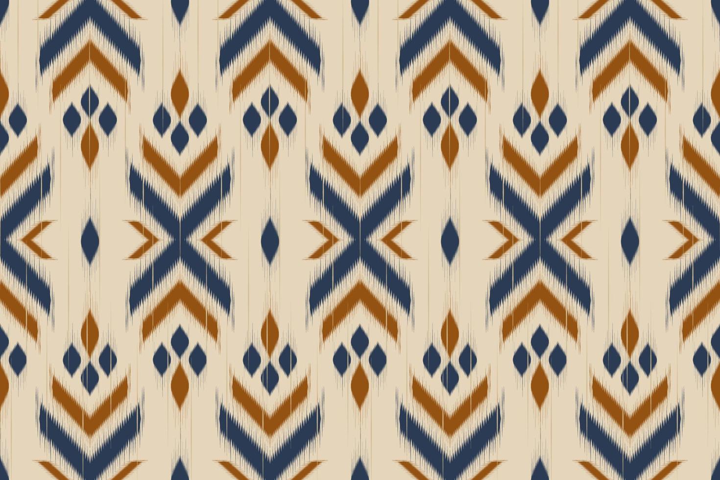 ikat etniska indiska sömlösa mönster. design för bakgrund, tapeter, vektorillustration, tyg, kläder, batik, matta, broderi. vektor