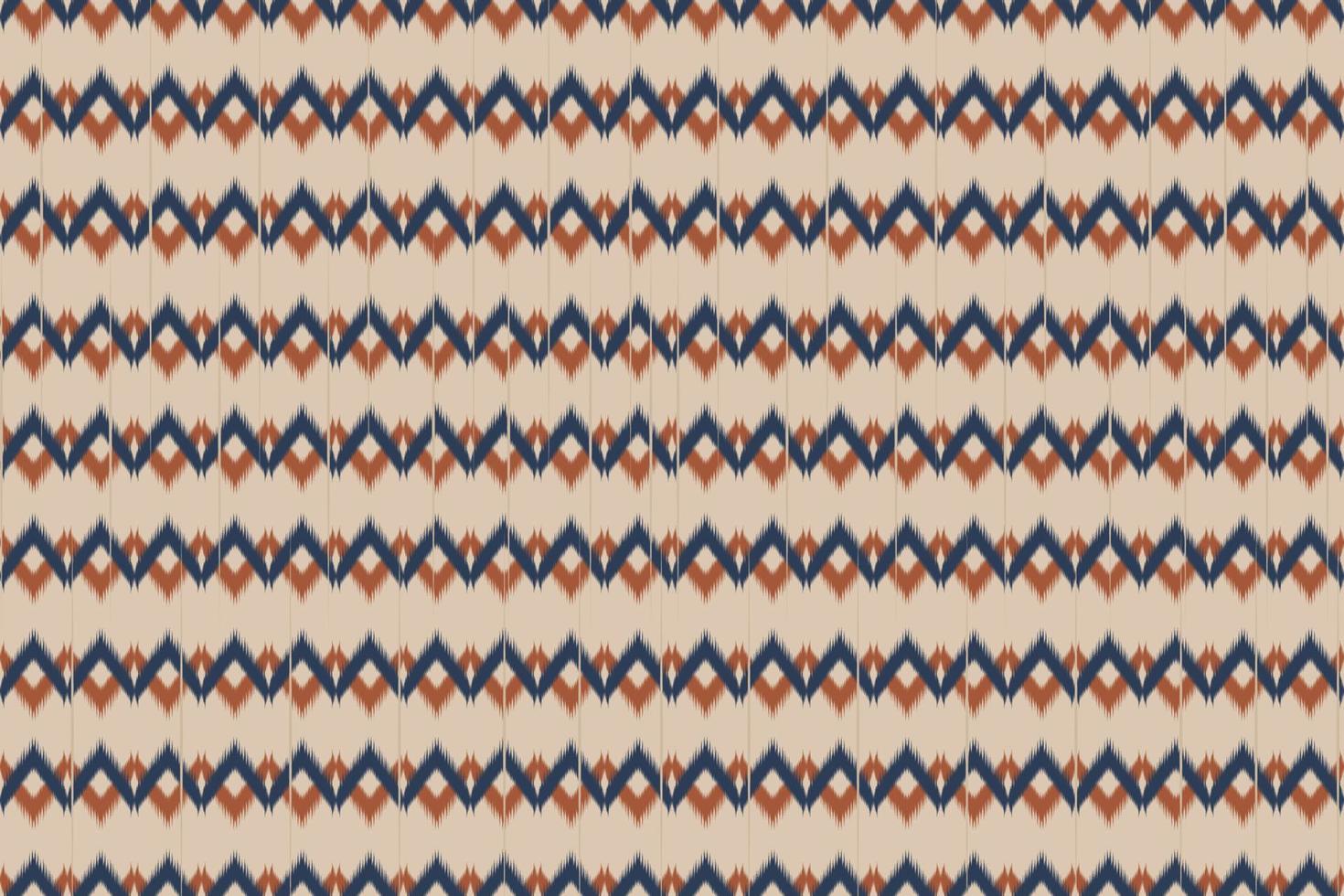 ikat etniska sömlösa mönster i tribal. aztekisk geometrisk atr. design för bakgrund, tapeter, vektorillustration, tyg, kläder, batik, matta, broderi. vektor