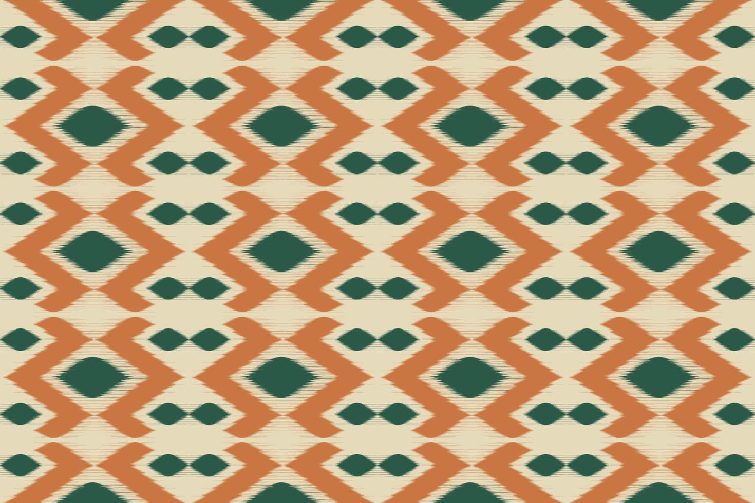 ikat ethnisches indisches nahtloses muster. Design für Hintergrund, Tapete, Vektorillustration, Stoff, Kleidung, Batik, Teppich, Stickerei. vektor