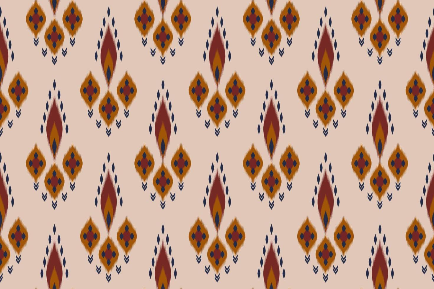 ikat seamless mönster i tribal. geometriska etniska traditionella. mexikansk randig stil. design för bakgrund, tapeter, vektorillustration, tyg, kläder, batik, matta, broderi. vektor