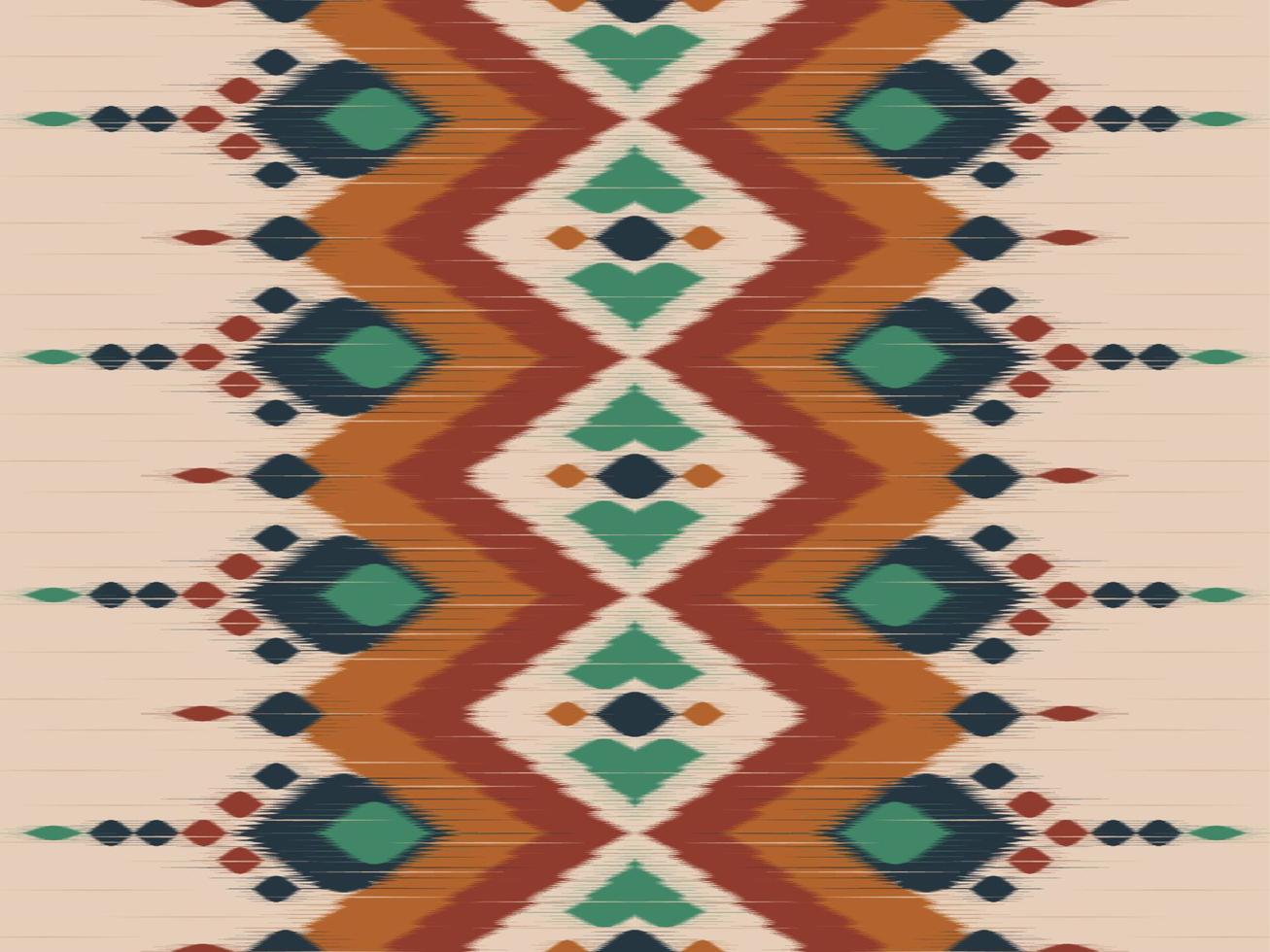 abstrakt färgglad ikatkonst. etniska sömlösa mönster i tribal. randig mexikansk stil. design för bakgrund, illustration, inslagning, kläder, batik, tyg, broderi. vektor