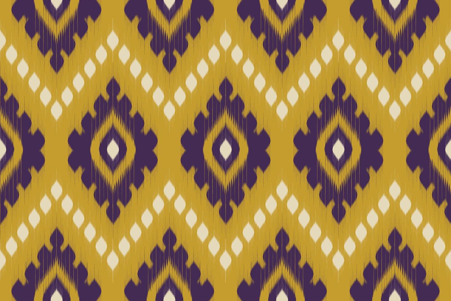 geometrisches ethnisches orientalisches ikat-nahtloses muster traditionell. Design für Hintergrund, Tapete, Vektorillustration, Stoff, Kleidung, Batik, Teppich, Stickerei. vektor