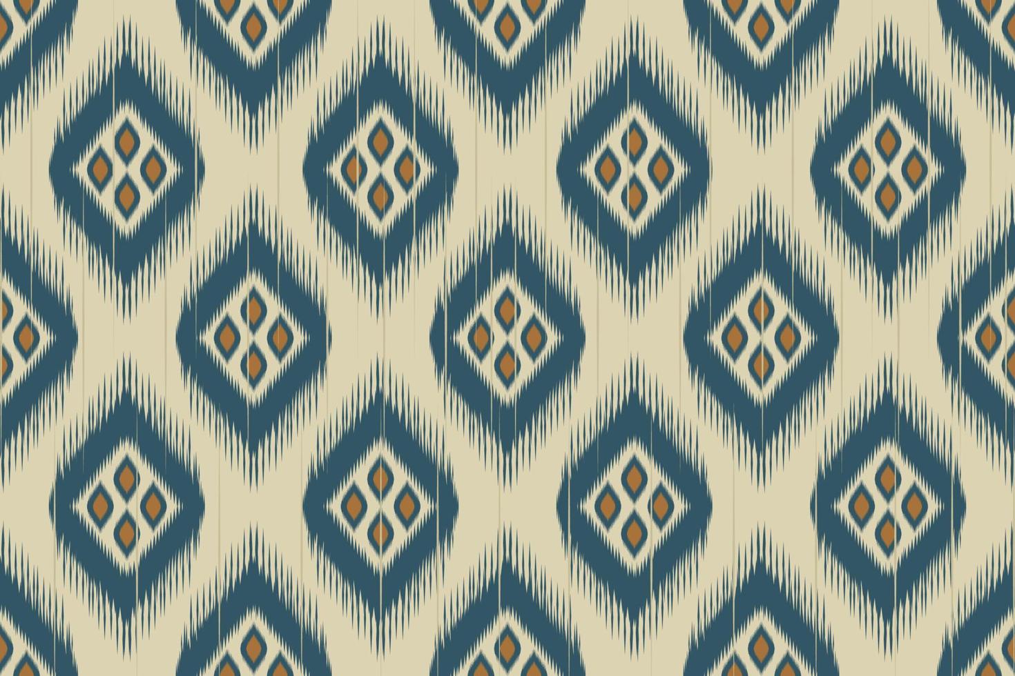 ikat etniska indiska sömlösa mönster. design för bakgrund, tapeter, vektorillustration, tyg, kläder, batik, matta, broderi. vektor