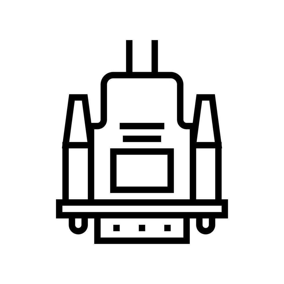 vga-kabellinie symbol-vektor-illustration vektor