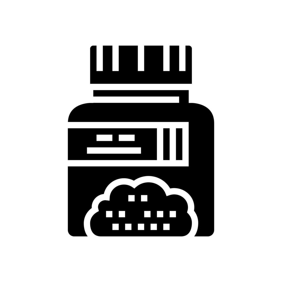 Glyphensymbol-Vektorillustration für die Bodenanalyse vektor