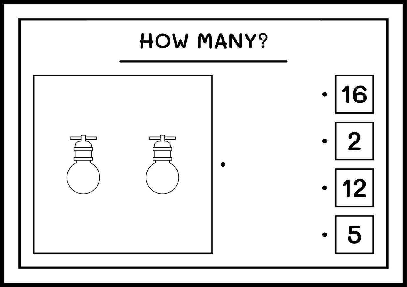 hur många julljus, spel för barn. vektor illustration, utskrivbart kalkylblad