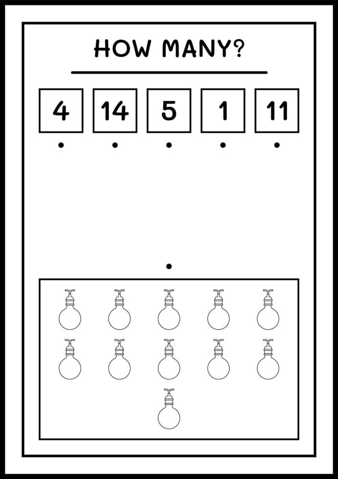 hur många julljus, spel för barn. vektor illustration, utskrivbart kalkylblad