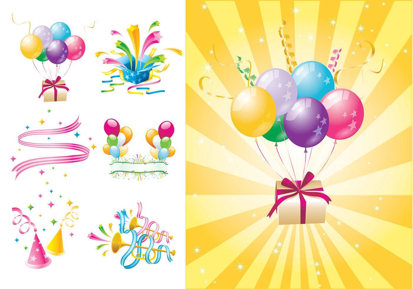 Party Time Vector och Wallpaper Pack Two